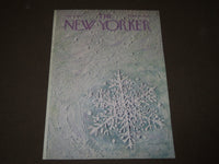 1967 JANUARY 7 NEW YORKER MAGAZINE FRONT COVER ONLY - GREAT ART FOR FRAMING