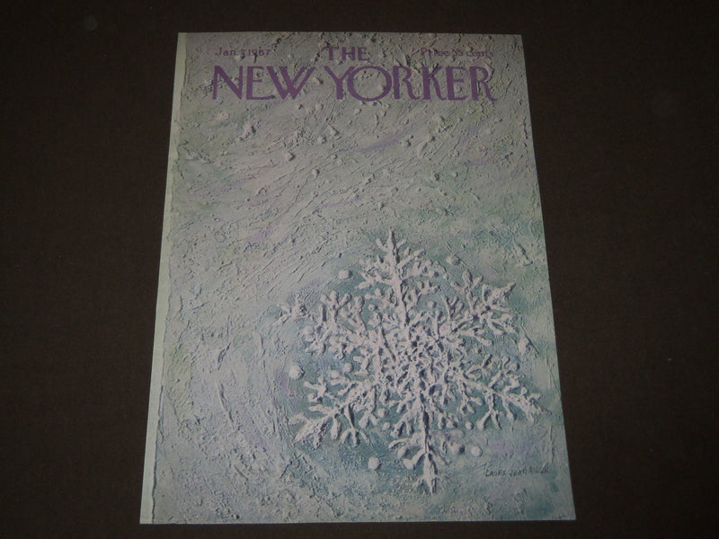 1967 JANUARY 7 NEW YORKER MAGAZINE FRONT COVER ONLY - GREAT ART FOR FRAMING