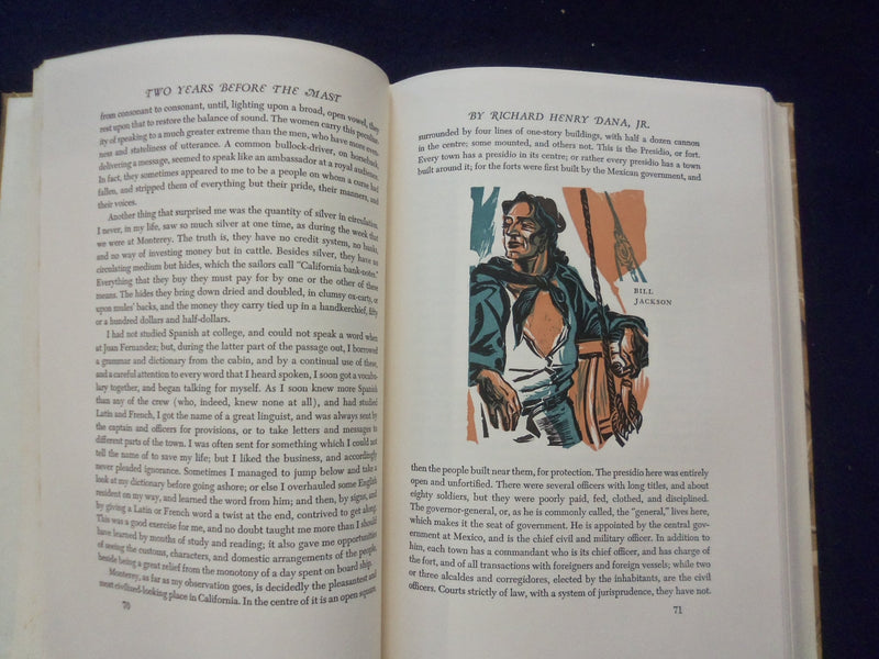 1947 TWO YEARS BEFORE THE MAST HARDCOVER BOOK BY RICHARD DANA-HERITAGE - KD 8576
