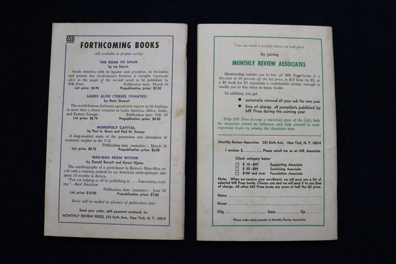1959-1966 MONTHLY REVIEW, AN INDEPENDENT SOCIALIST MAGAZINE - LOT OF 10 - O 3609
