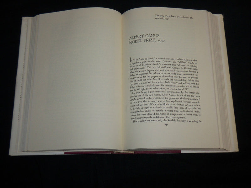 1967 THE FRENCH LITERARY HORIZON BOOK INSCRIBED BY JUSTIN O'BRIEN - KD 6923