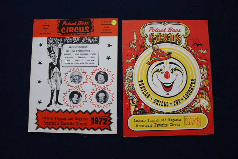 1958-1973 POLLACK BROS. CIRCUS PROGRAMS - LOT OF 17 - O 3639
