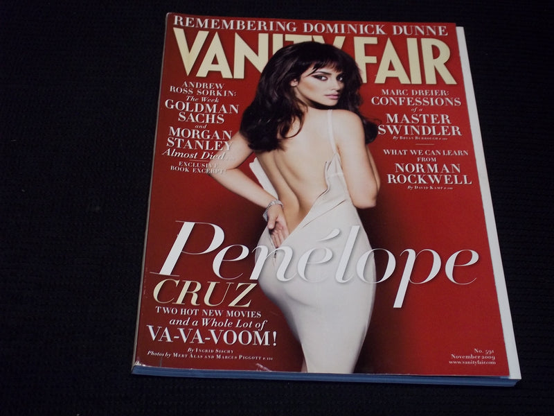 2009 NOVEMBER VANITY FAIR MAGAZINE - PENELOPE CRUZ FRONT COVER - E 13142