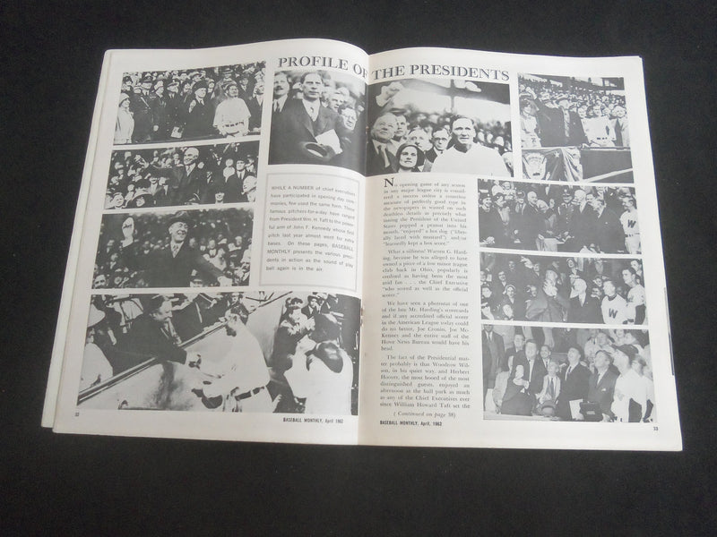 1962 APRIL BASEBALL MONTHLY MAGAZINE - CARL FURILLO - ROBERTO CLEMENTE - J 7703