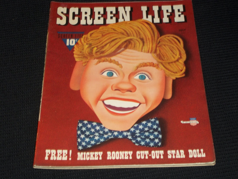 1941 JULY SCREEN LIFE MAGAZINE - MICKEY ROONEY FRONT COVER - E 1520