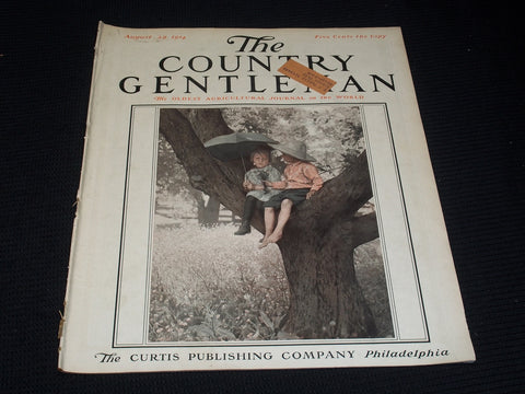 1914 AUGUST 29 THE COUNTRY GENTLEMAN MAGAZINE ILLUSTRATED COVER ART - E 2904