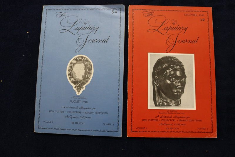 1948-1958 THE LAPIDARY JOURNAL - LOT OF 8 - O 3357