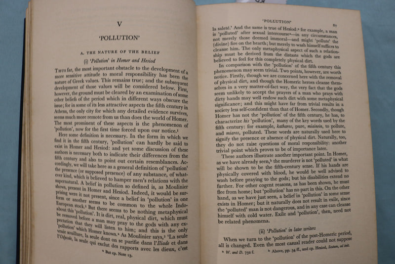 1960 MERIT AND RESPONSIBILITY - GREEK VALUES HARDCOVER BOOK BY ADKINS - KD 9647