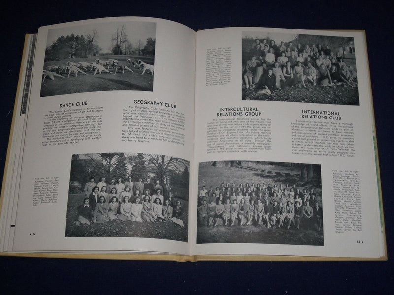 1946 LA CAMOANA YEARBOOK - MONTCLAIR TEARCHERS COLLEGE - MONTCLAIR, NJ - YB 89