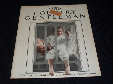1914 NOVEMBER 21 THE COUNTRY GENTLEMAN MAGAZINE ILLUSTRATED COVER ART - E 2861
