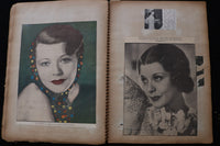 1930'S MOVIE STARS SCRAPBOOK - PAUL MUNI - JAMES CAGNEY - ERROL FLYNN - E 24939