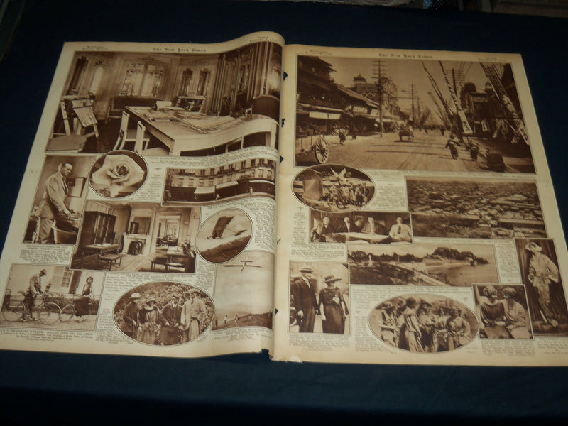 1923 SEPTEMBER 9 NEW YORK TIMES PICTURE SECTION NO. 5 & 6 - LIPTON CUP - NT 8900