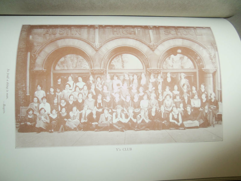 1922 1/2 THE MAROON AND WHITE AUSTIN HIGH SCHOOL YEARBOOK - CHICAGO, IL -YB 2375
