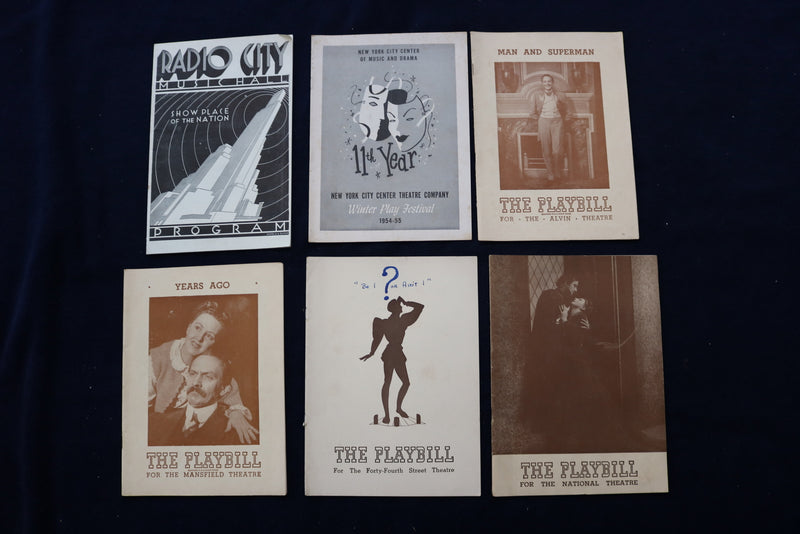 1930'S-1950'S PLAYBILL & PLAYGOER PROGRAMS - LOT OF 38 - O 3320