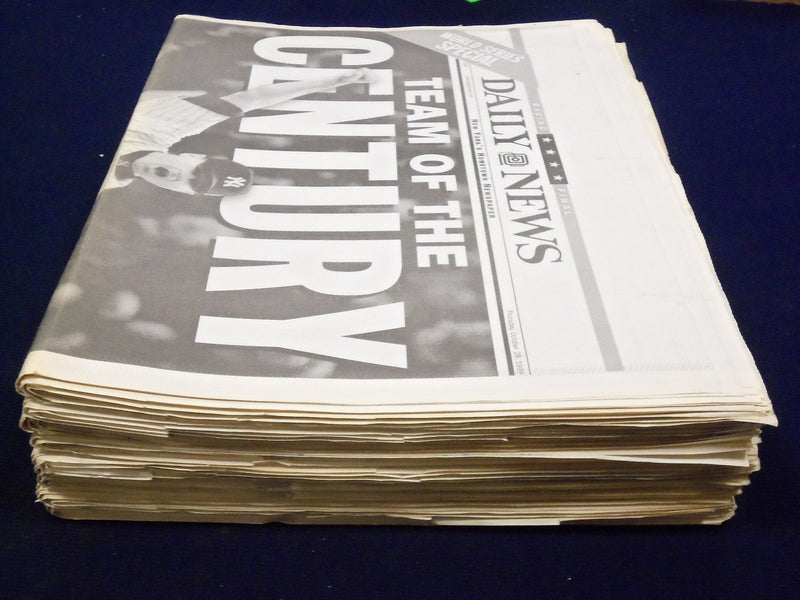 1999 OCT 28 NY DAILY NEWS YANKS VS BRAVES 25TH WORLD SERIES LOT OF 19 - NP 1135
