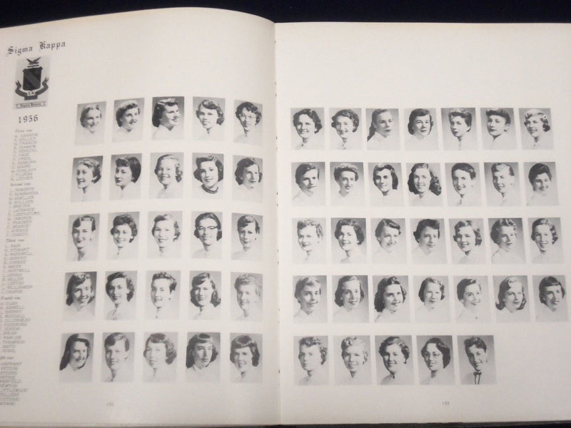 1956 INDEX UNIVERSITY OF MASSACHUSETTS COLLEGE YEARBOOK - GREAT PHOTOS - YB 849