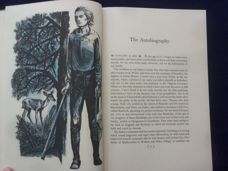 1967 THE WRITINGS OF THOMAS JEFFERSON HARDCOVER BOOK - HERITAGE PRESS - KD 8863