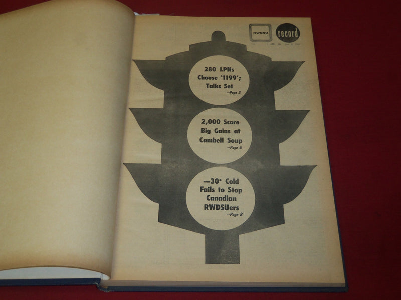 1967 RWDSU RECORD NEWSPAPER BOUND VOLUME NO. 14 - RETAIL - WHOLESALE - R 15F