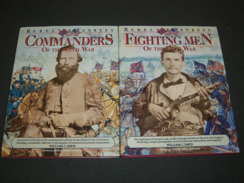 1989 REBELS & YANKEES CIVIL WAR BY WILLIAM C. DAVIS BOOK LOT OF 3 - KD 2053