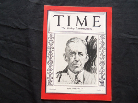 1930 JULY 21 TIME MAGAZINE - DAVID AIKEN REED - T 236