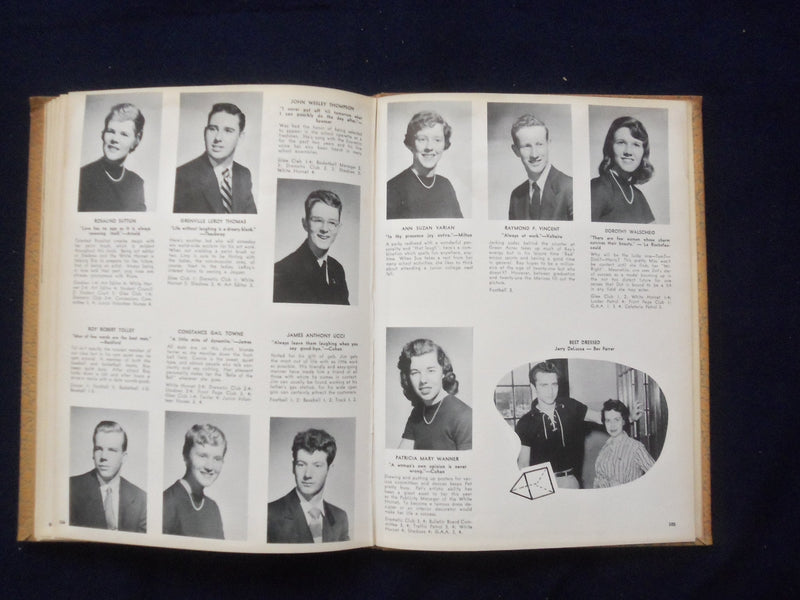 1955 SHADOWS HENRY B. WHITEHORNE HIGH SCHOOL YEARBOOK - VERONA, NJ - YB 3019