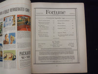 1940 SEPTEMBER FORTUNE MAGAZINE - GREAT COVER & ADS - F 917