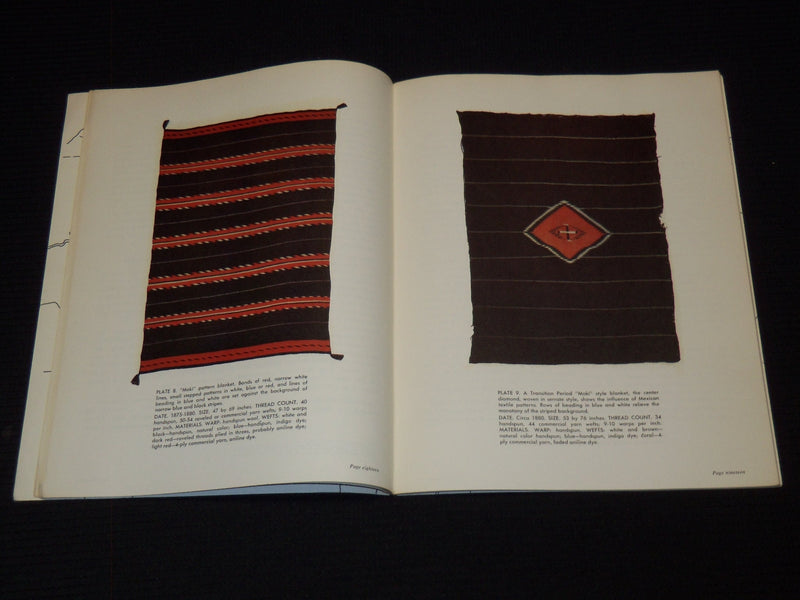 1963 THE STORY OF NAVAHO WEAVING BOOK BY KATE PECK KENT - J 7381