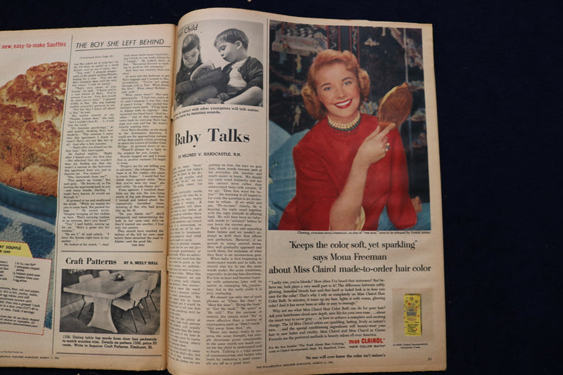 1956 MARCH 11 TODAY SECTION MAGAZINE - SUZY PARKER AND BUICK ADS - E 23302