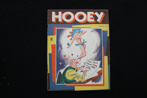 1934 JANUARY HOOEY MAGAZINE - A CARTOON DRAWING COVER - E 10663