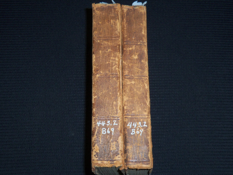 1794 BOYER'S ROYAL DICTIONARY ABRIDGED BY J. C. PRIEUR - VOLUME 1 & 2 - KD 703T