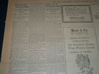 1926 SEPT 20 NEW YORK TKIMES NEWSPAPER - 1000 DEAD IN FLORIDA STORM - NT 7577