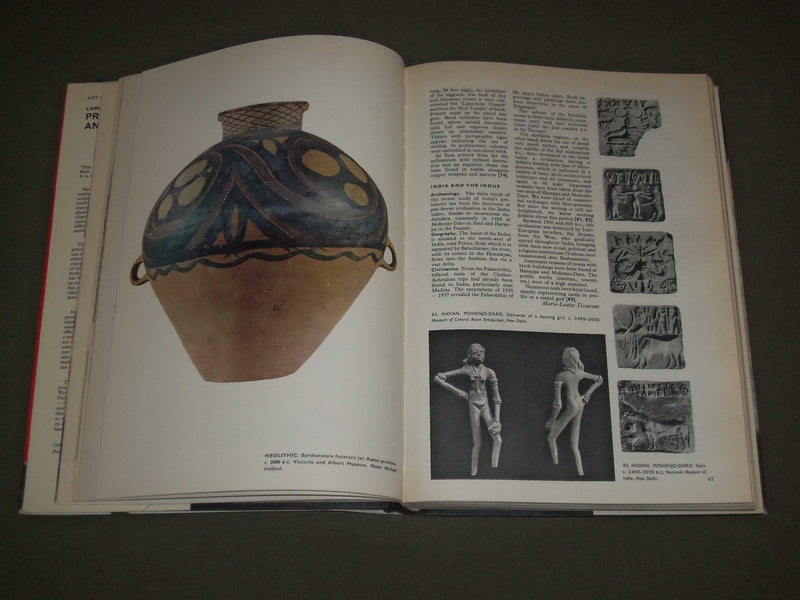 1966 LAROUSSE ENCYCLOPEDIA OF PREHISTORIC & ANCIENT ART BOOK - I 1325