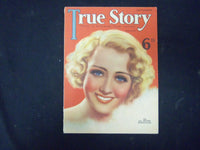 1934 SEPTEMBER TRUE STORY MAGAZINE - JOAN BLONDELL COVER - ST 4244