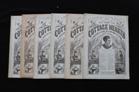 1875 THE COTTAGE HEARTH MAGAZINE - LOT OF 6 - K 2791