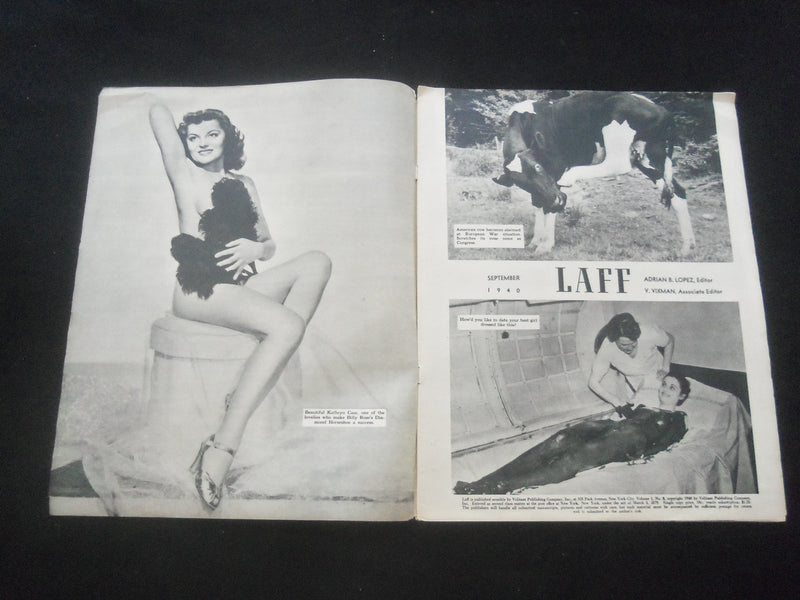 1940 SEPTEMBER LAFF MAGAZINE - SUSANNE AUSTIN COVER - J 7763