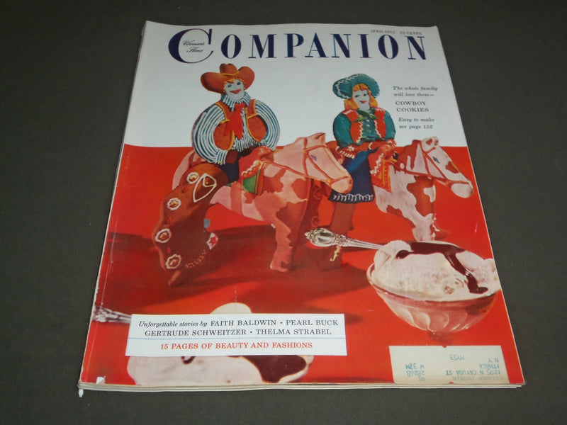 1952 APRIL WOMAN'S HOME COMPANION MAGAZINE - GREAT COVER AND STORIES - SP 7088
