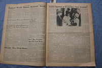 1963 THE STARS AND STRIPES NEWSPAPER-PRESIDENT KENNEDY SLAIN- LOT OF 2 - NP 9206