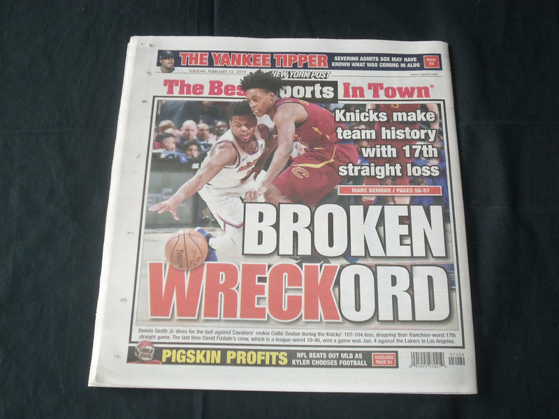 2019 FEBRUARY 12 NEW YORK POST NEWSPAPER-IS IT A DON DEAL?- AVERT GOV'T SHUTDOWN