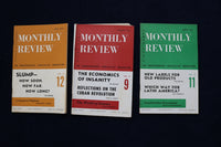 1959-1966 MONTHLY REVIEW, AN INDEPENDENT SOCIALIST MAGAZINE - LOT OF 10 - O 3609