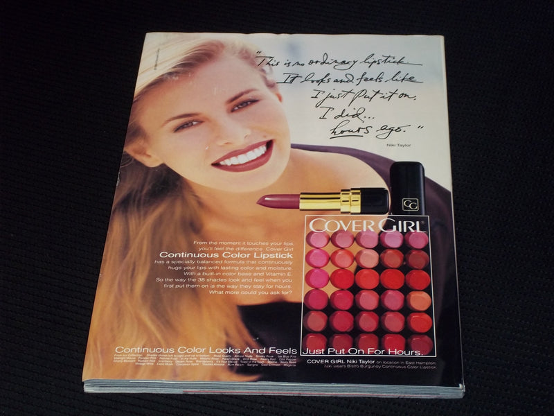 1994 NOVEMBER COSMOPOLITAN MAGAZINE - CINDY CRAWFORD FRONT COVER - E 13967