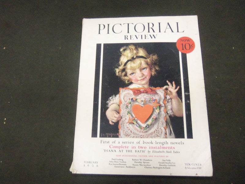 1928 FEBRUARY PICTORIAL REVIEW MAGAZINE - GREAT ILLUSTRATIONS & ADS -ST 808