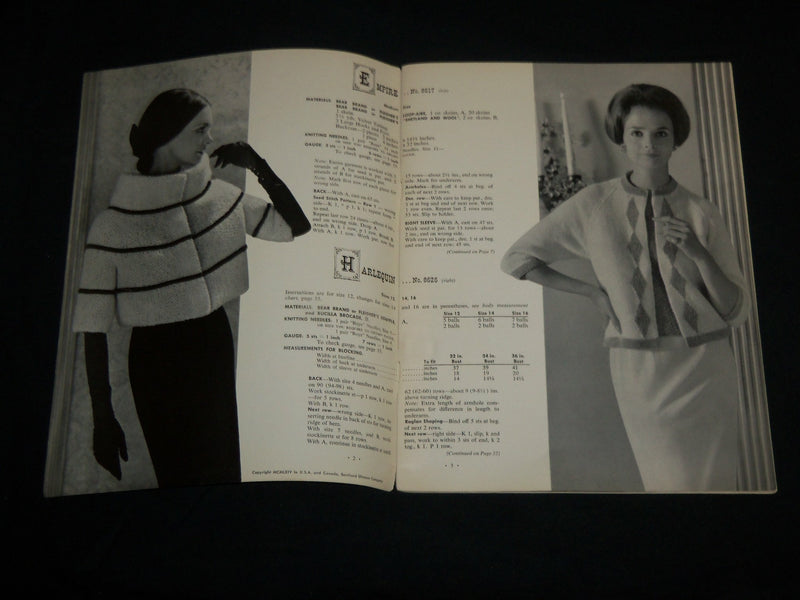 1964 BOUTIQUE FASHIONS TO KNIT AND CROCHET VOLUME NO. 85 - BEAR BRAND - J 6745