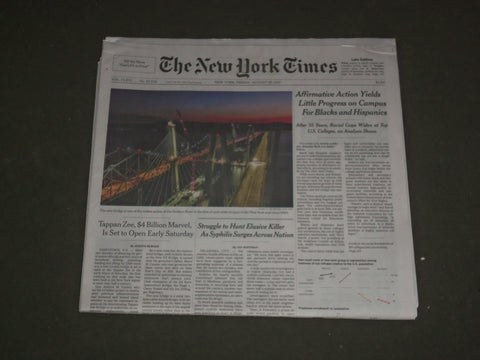 2017 AUGUST 25 NEW YORK TIMES - NEW $4 BILLION TAPPAN ZEE BRIDGE SET TO OPEN
