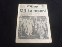 1969 JULY 16 CHICAGO AMERICAN TODAY NEWSPAPER- ASTRONAUTS OFF TO MOON! - NP 5842