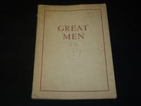 1930'S GREAT MEN UNIVERSITY OF CHICAGO SOFTCOVER BOOK - JC 43
