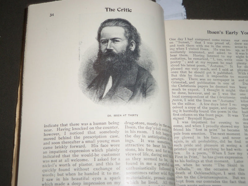 1906 JULY THE CRITIC MAGAZINE - IBSEN NUMBER - NICE ADS - J 3469