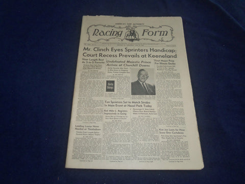1969 APRIL 16 THE DAILY RACING FORM -MR. CLINCH EYES SPRINTERS HANDICAP- NP 5507