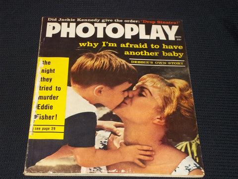 1961 NOVEMBER PHOTOPLAY MAGAZINE - DEBBIE REYNOLDS FRONT COVER - E 16727