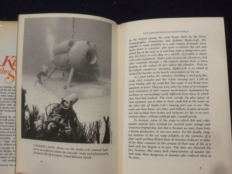 1973 KILLERS OF THE SEAS HARDCOVER BOOK BY EDWARD R. RICCIUTI - KD 8278