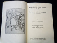 1917 THROUGH THE IRON BARS SOFTCOVER BOOK BY EMILE CAMMAERTS - J 7241